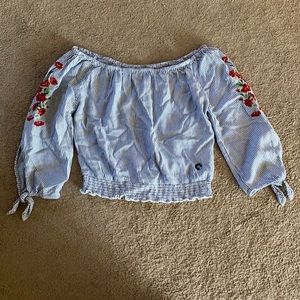 Hollister off the shoulder top